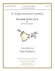 Second Suite in F, Mvt. 2 Handbell sheet music cover Thumbnail